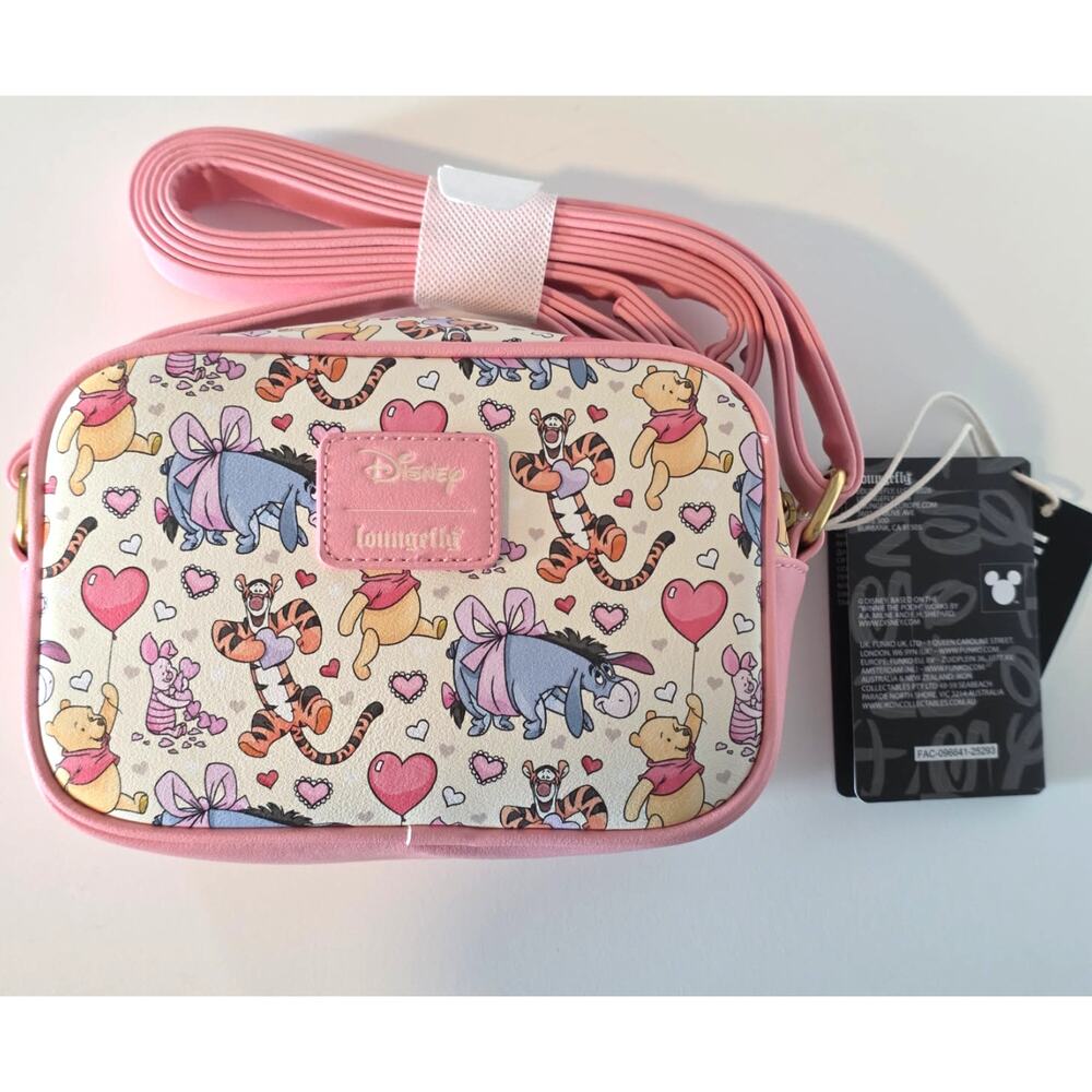 Loungefly Disney Winnie The Pooh Hearts Camera Crossbody Bag | NWT - Picture 4 of 4